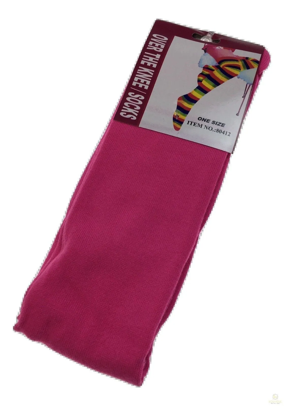 10x OVER THE KNEE SOCKS Plain Striped High Thigh Ladies Long Stocking BULK Price