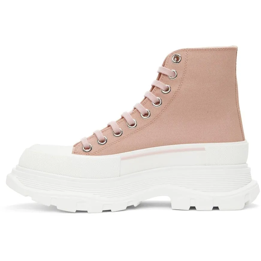 Alexander McQueen Pink Tread Slick High Sneakers
