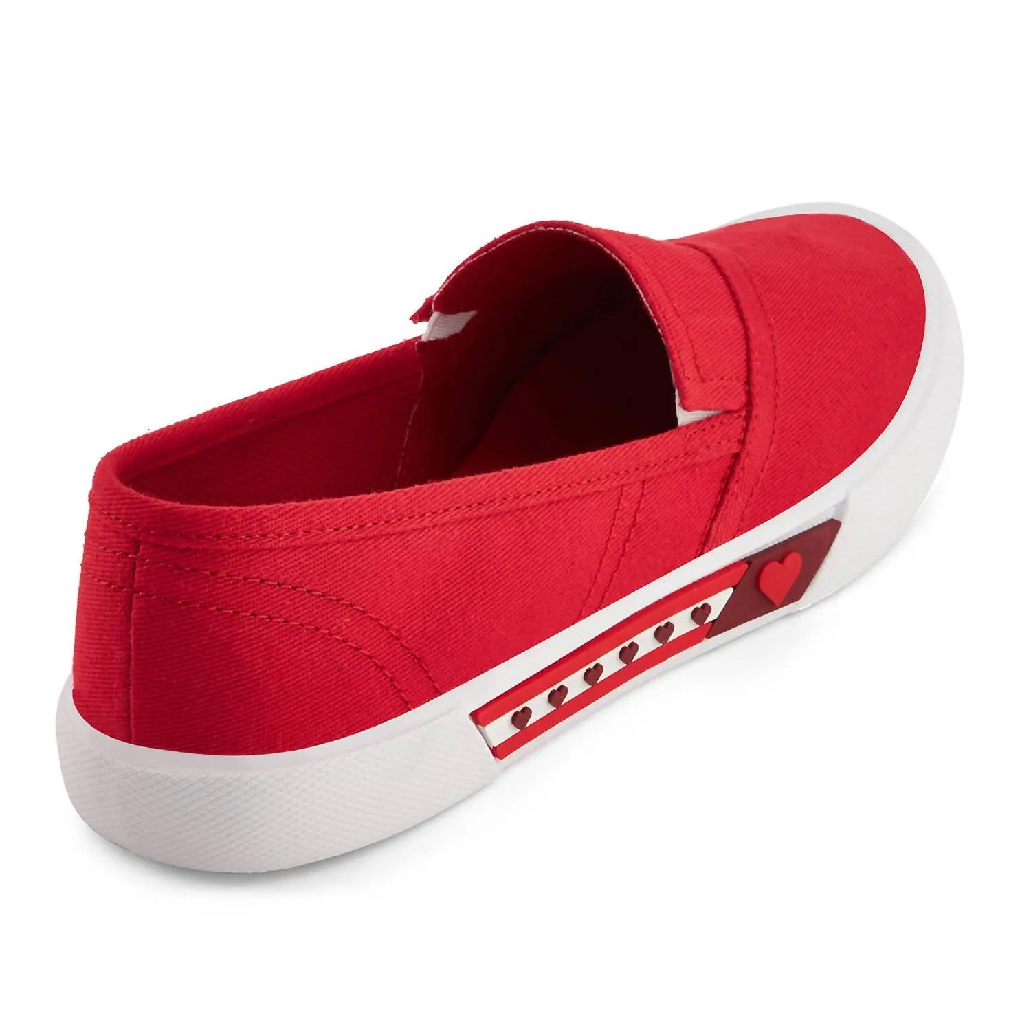 Andrea - Women's Canvas Flats Hearts