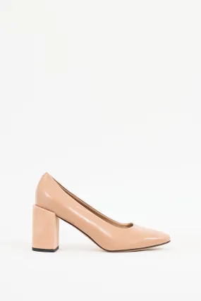Beige Patent Leather Nina Heel