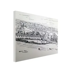 Bents Foot and Cherry Tree Row Canvas Print