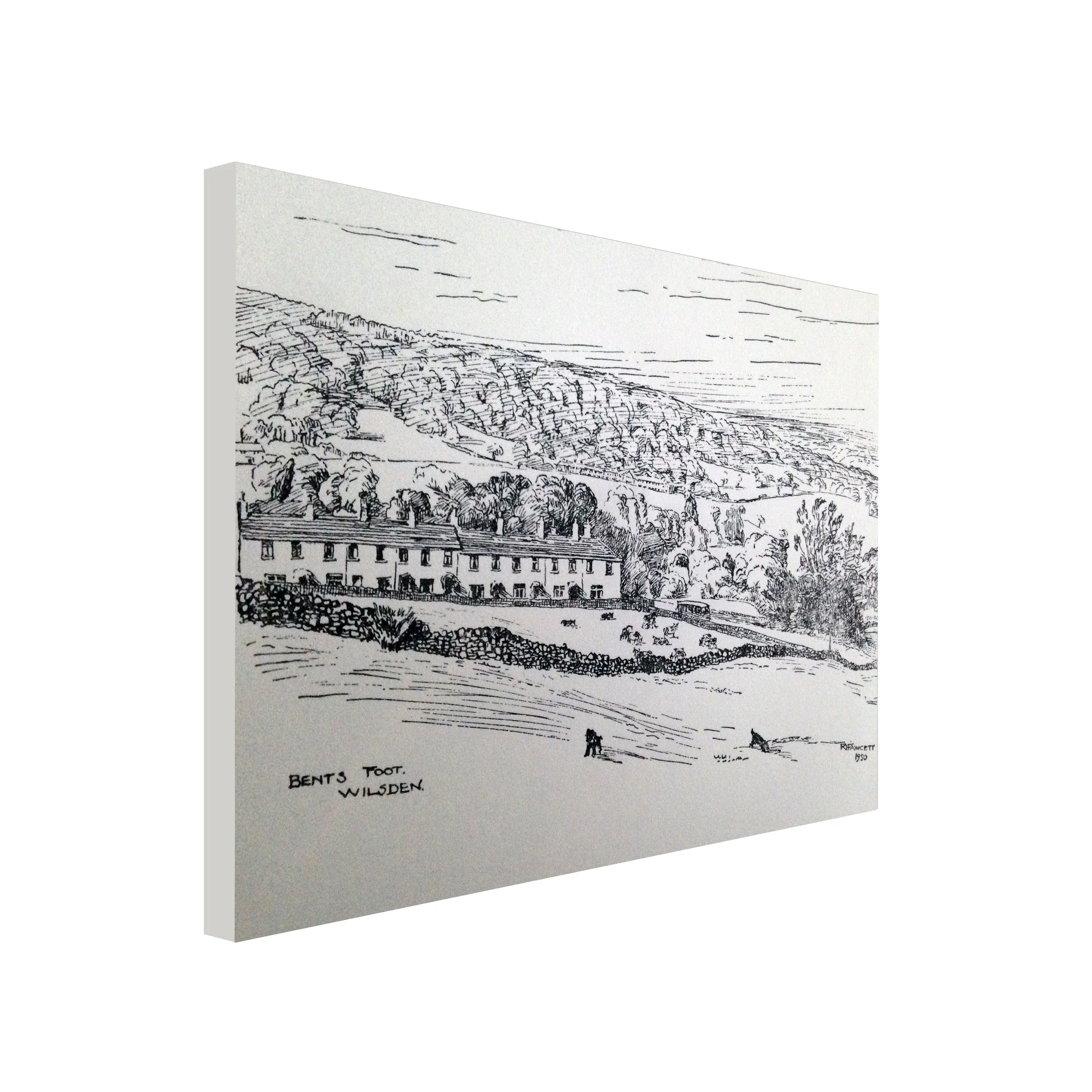 Bents Foot and Cherry Tree Row Canvas Print