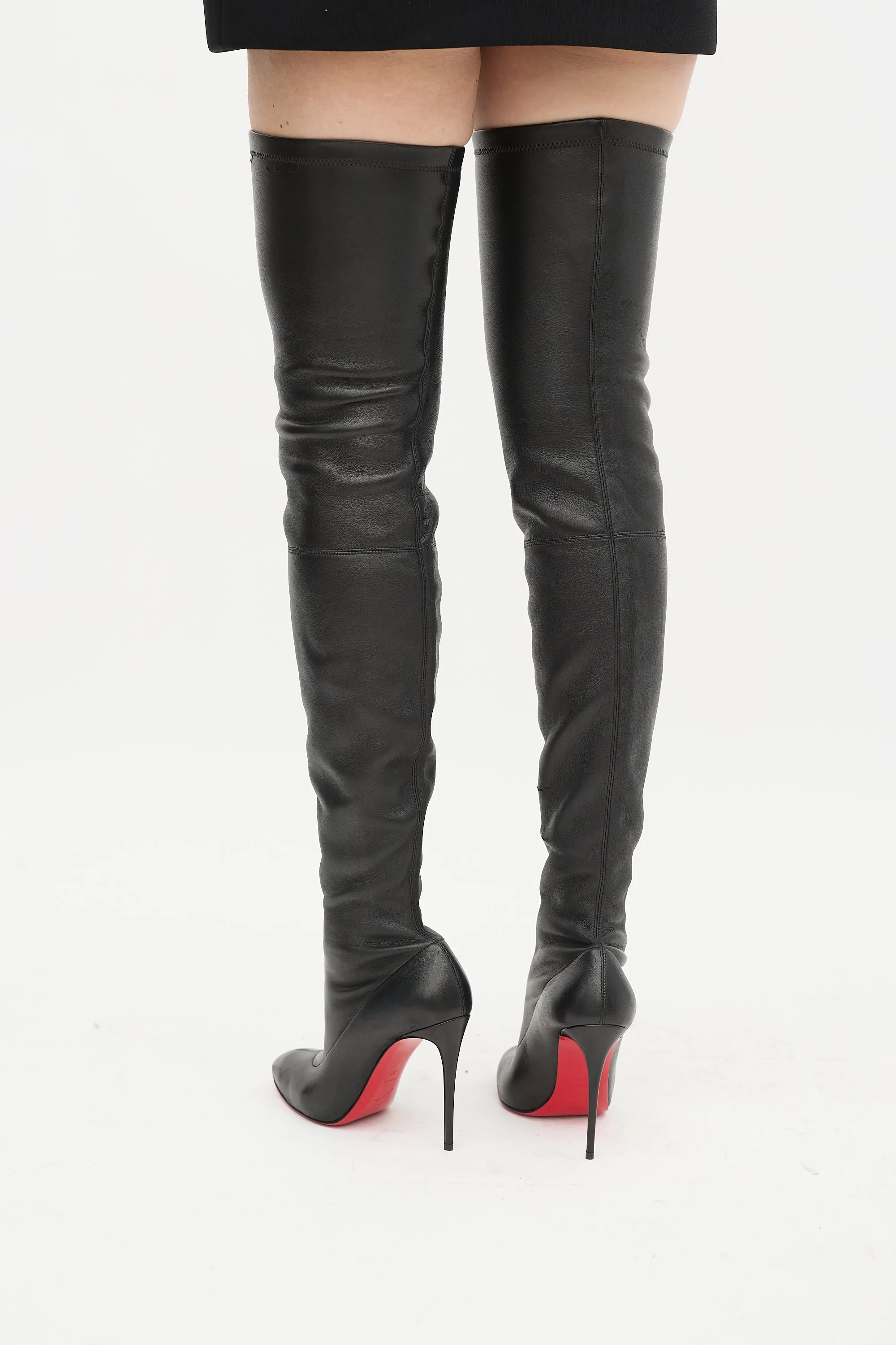 Black Leather Kate 100 Boot