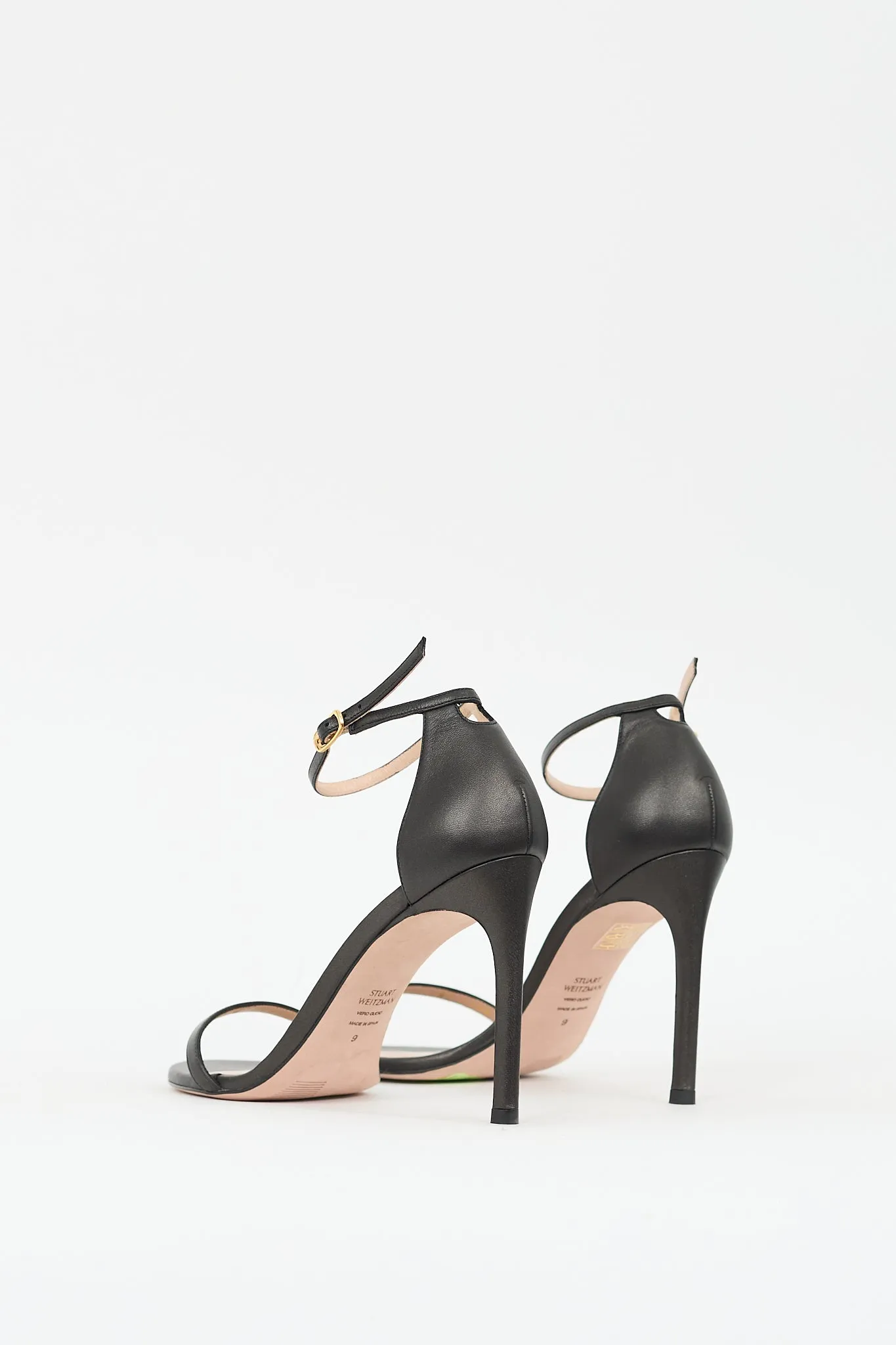 Black Leather Nudistcurve Heel