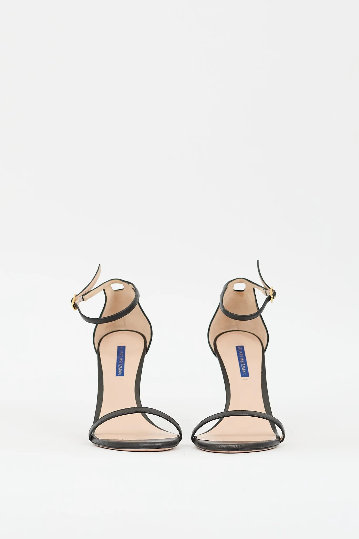 Black Leather Nudistcurve Heel