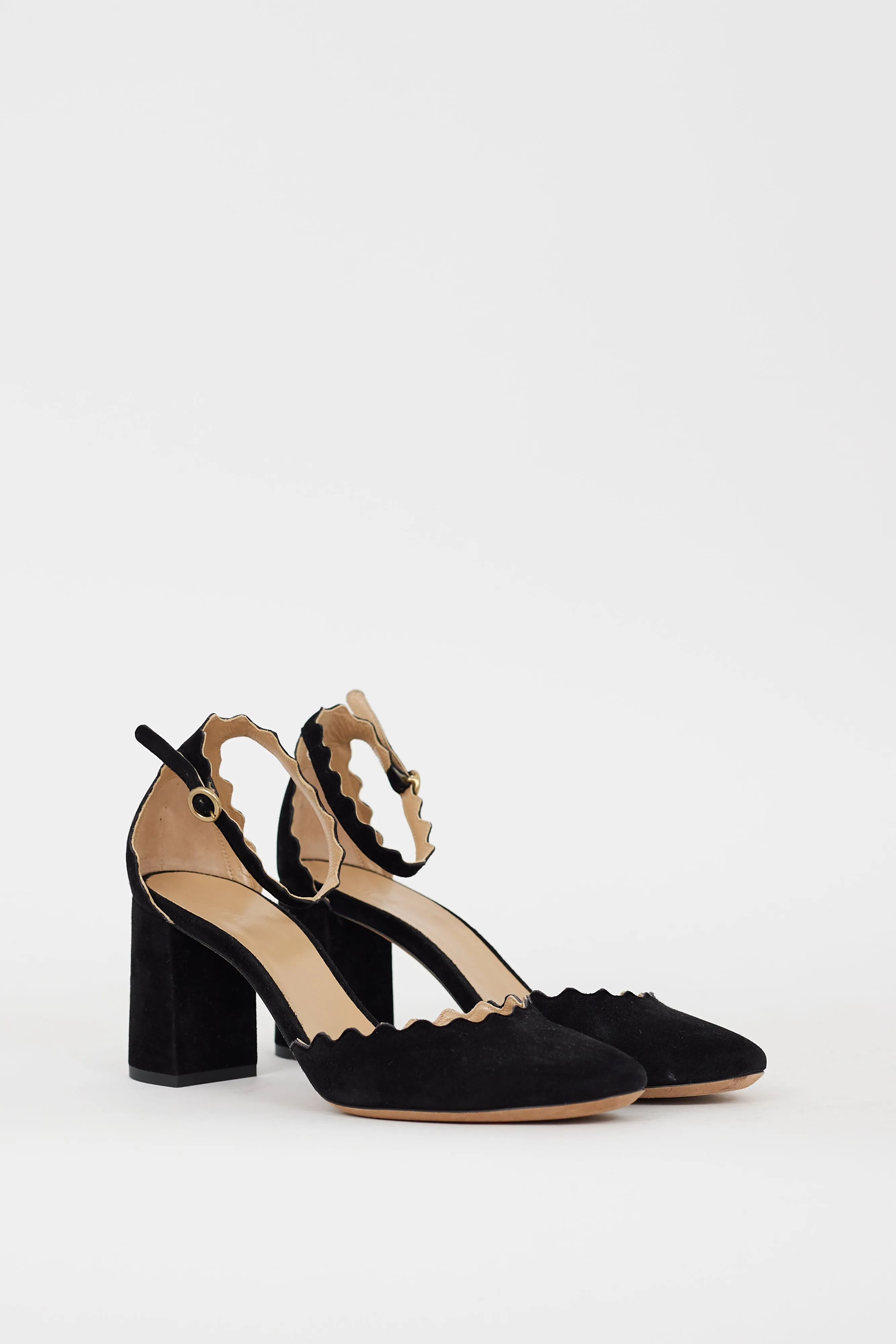 Black Suede Lauren D'Orsay Heel