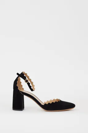 Black Suede Lauren D'Orsay Heel