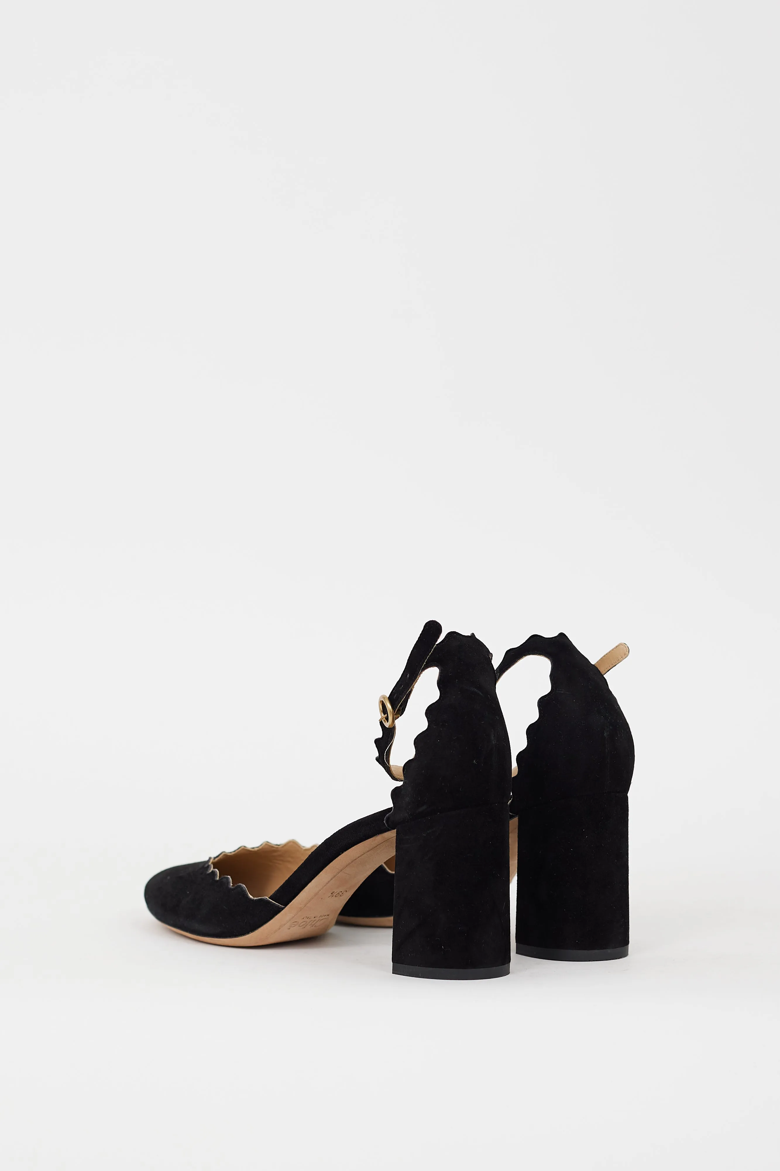 Black Suede Lauren D'Orsay Heel