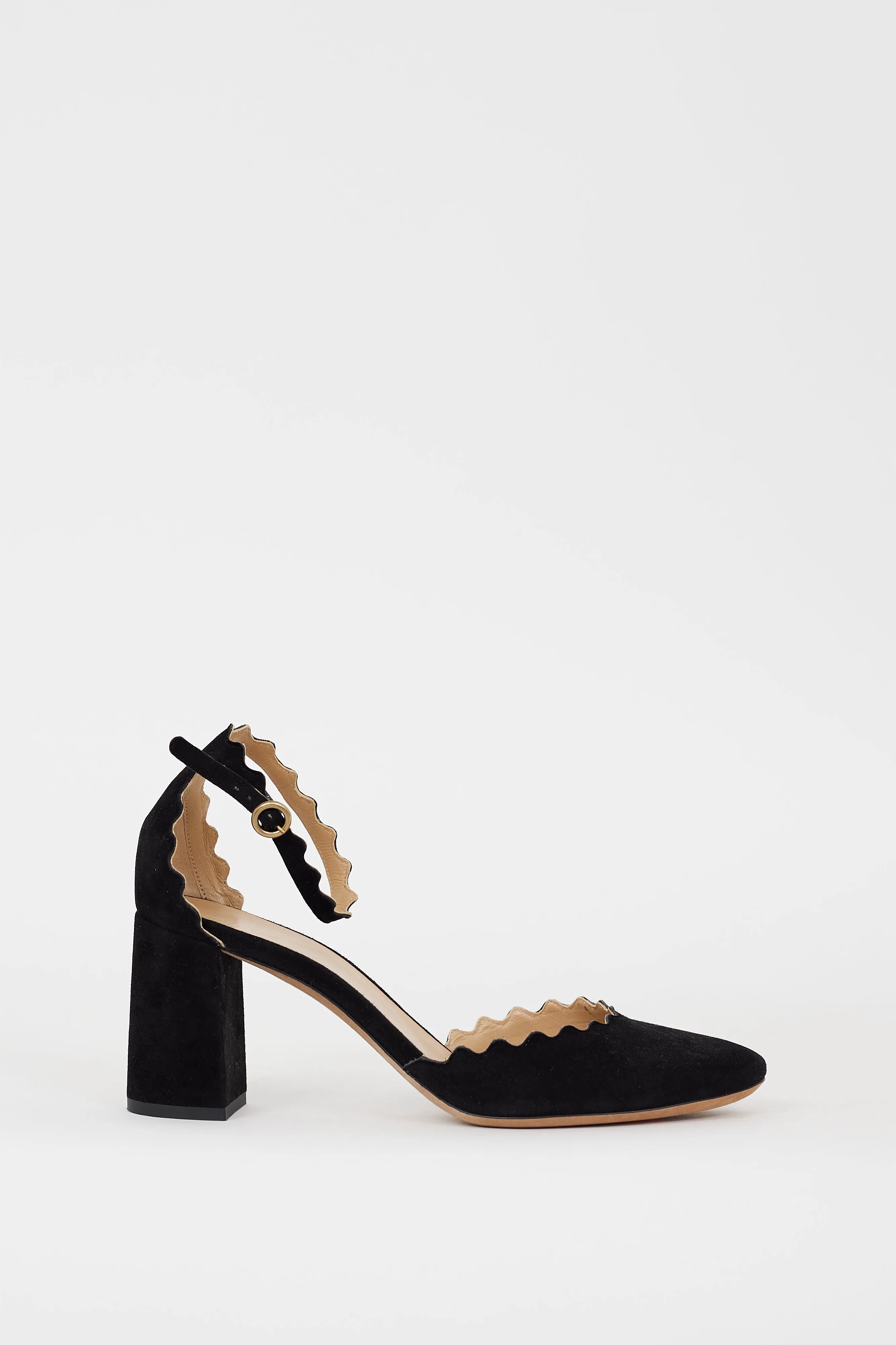 Black Suede Lauren D'Orsay Heel
