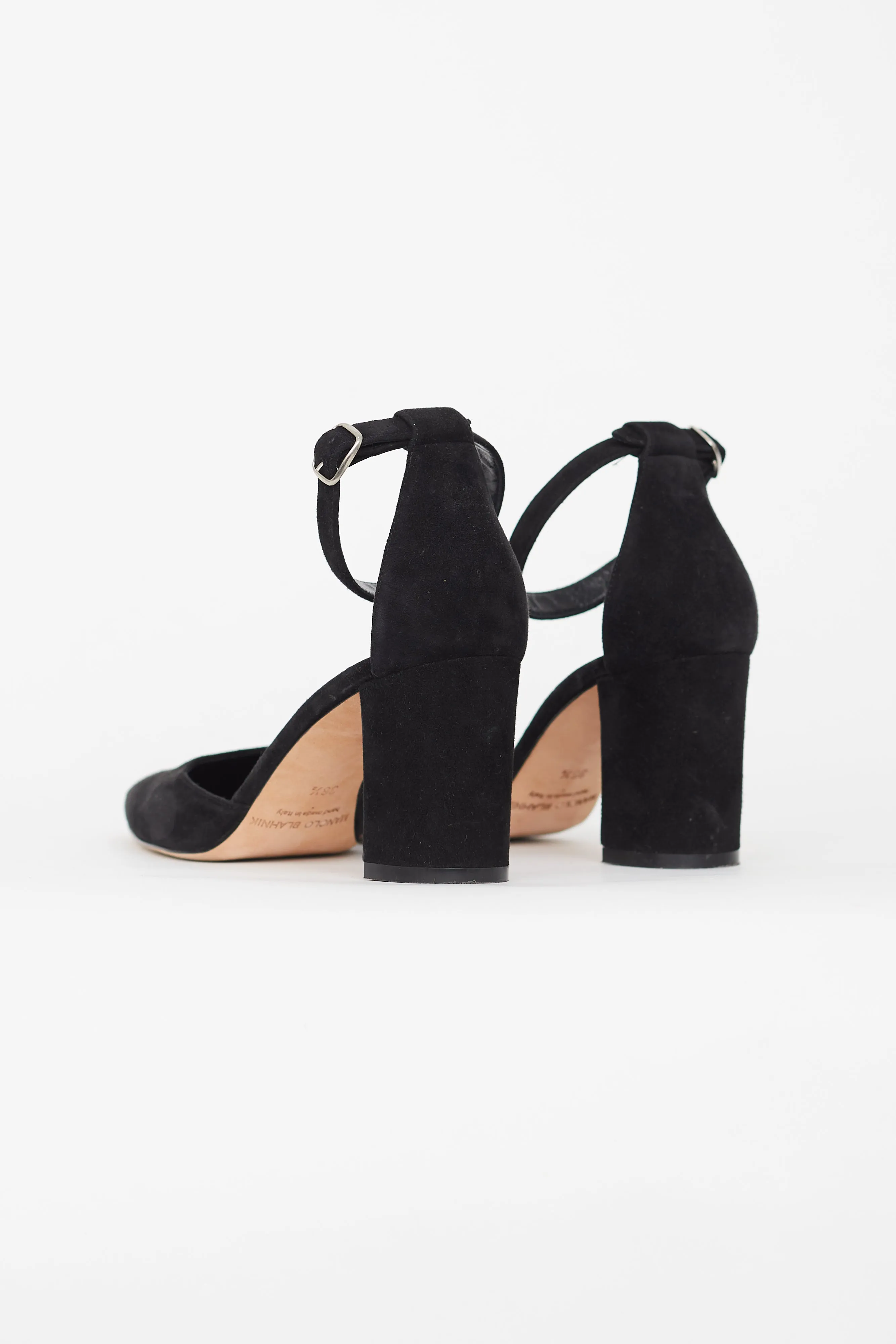 Black Suede Lausam Heel