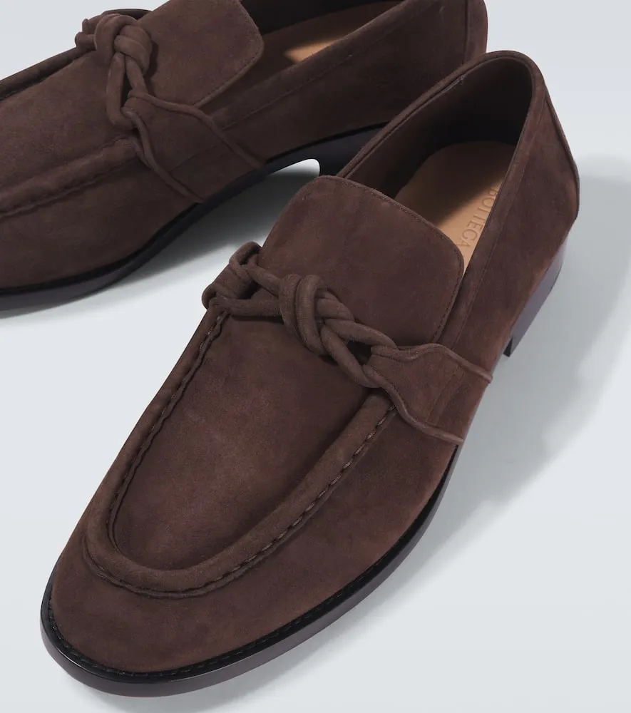 Bottega Veneta Astaire Knot suede loafers