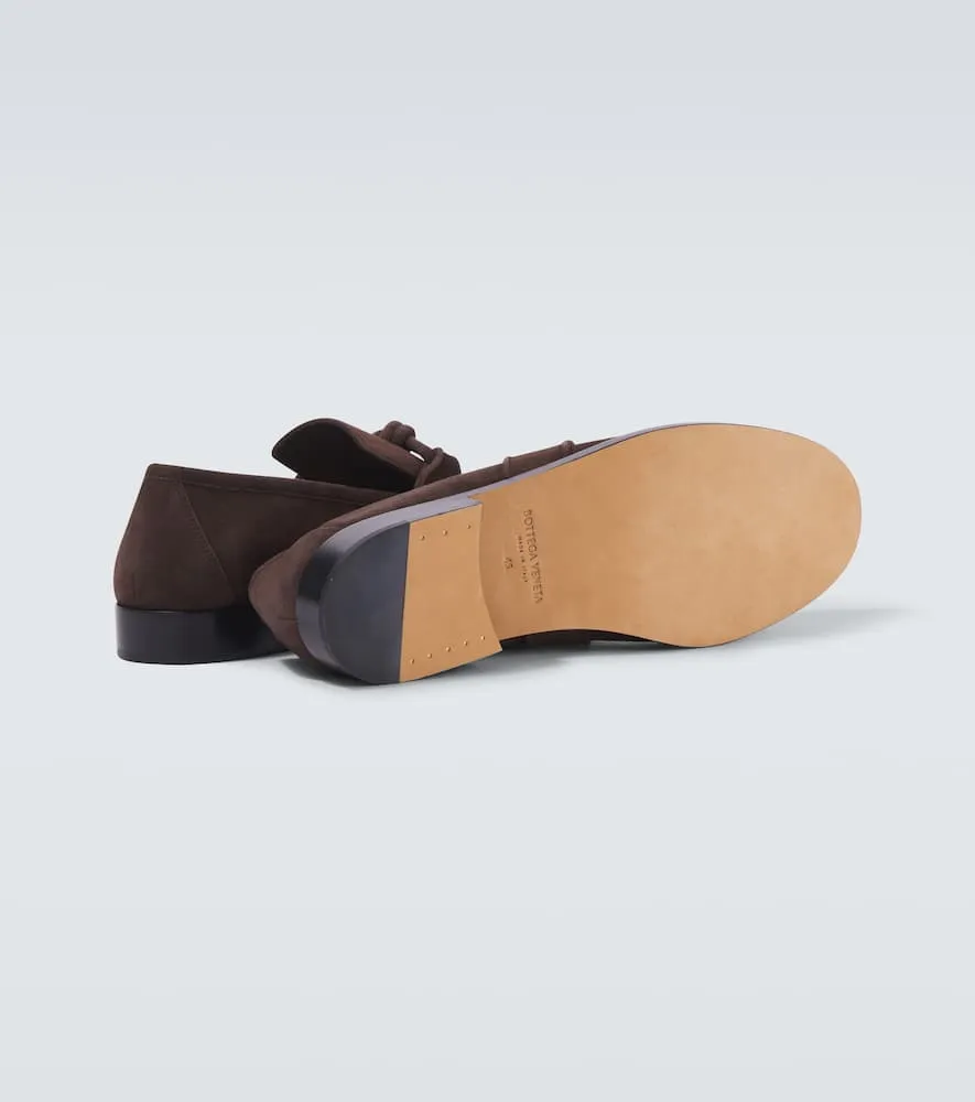 Bottega Veneta Astaire Knot suede loafers