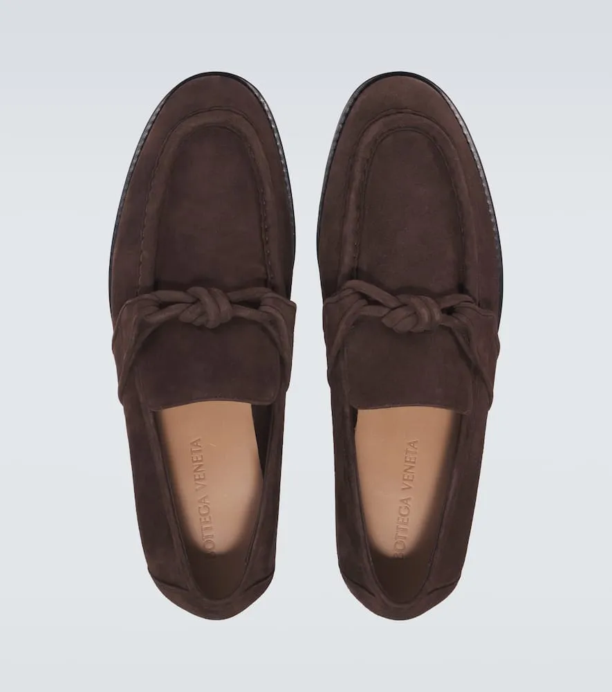 Bottega Veneta Astaire Knot suede loafers