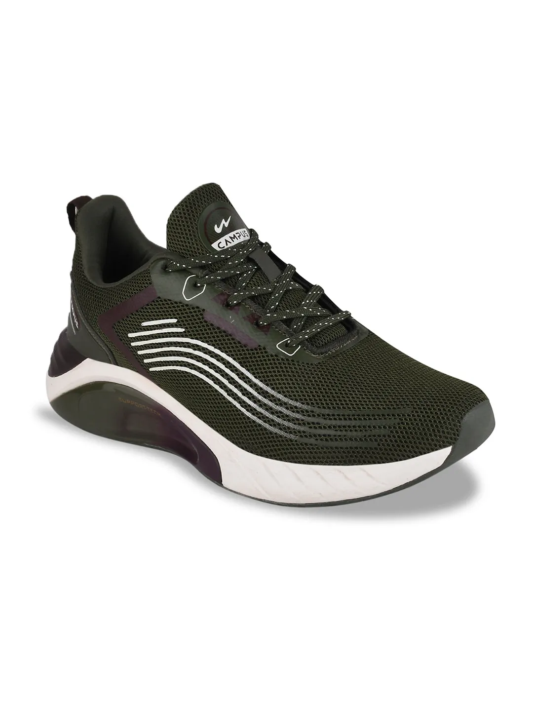 CAMP DRAKE Olive Men's Running Shoes