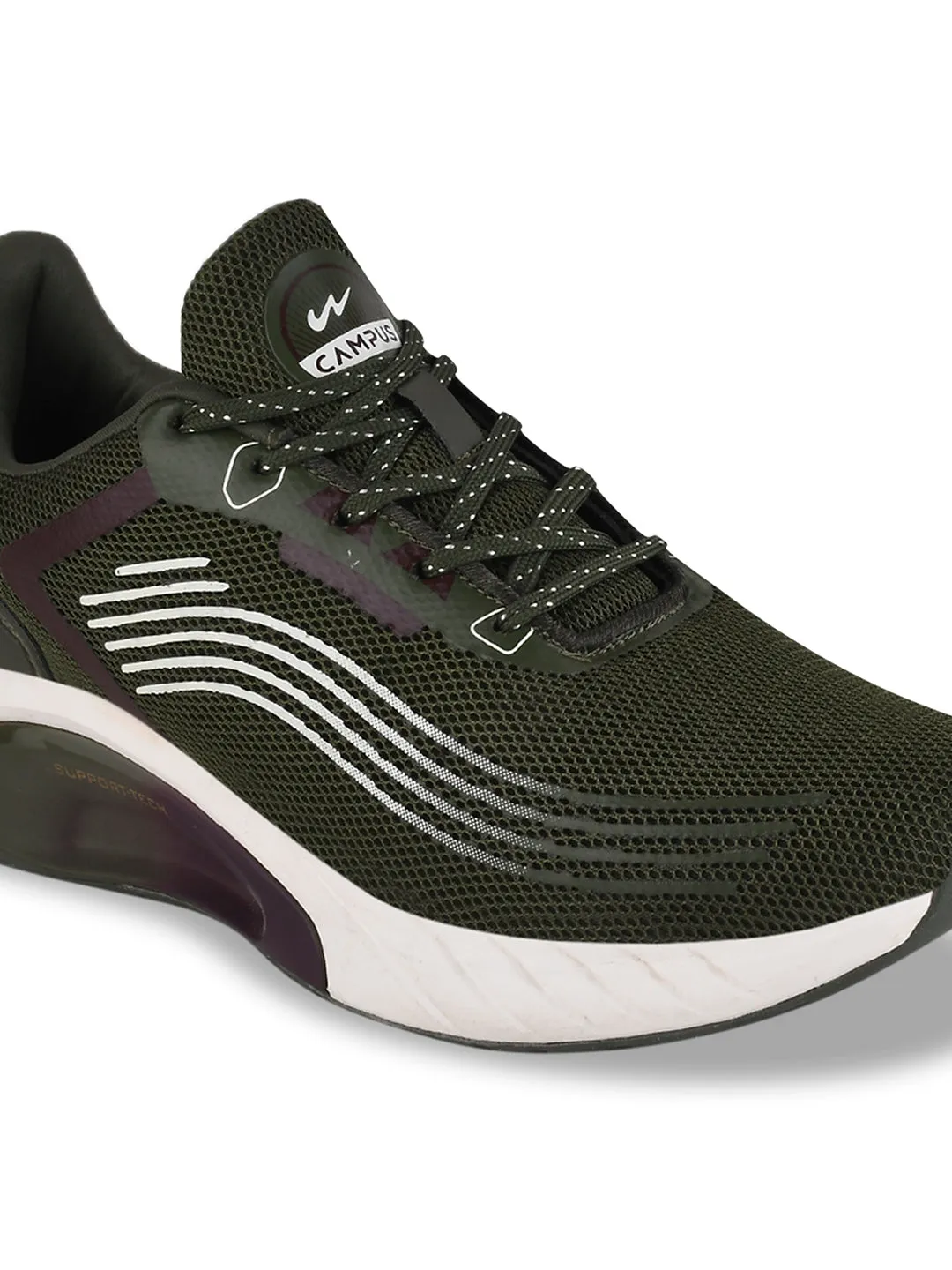 CAMP DRAKE Olive Men's Running Shoes
