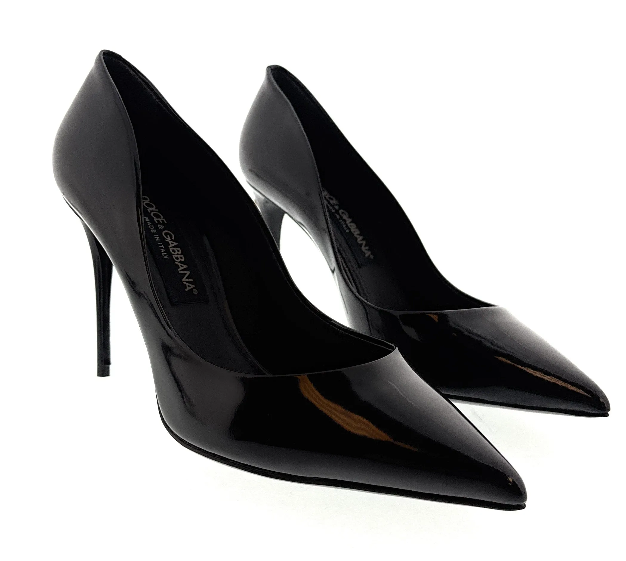 Dolce & Gabbana Brown Classic Glossy Pumps-EU39