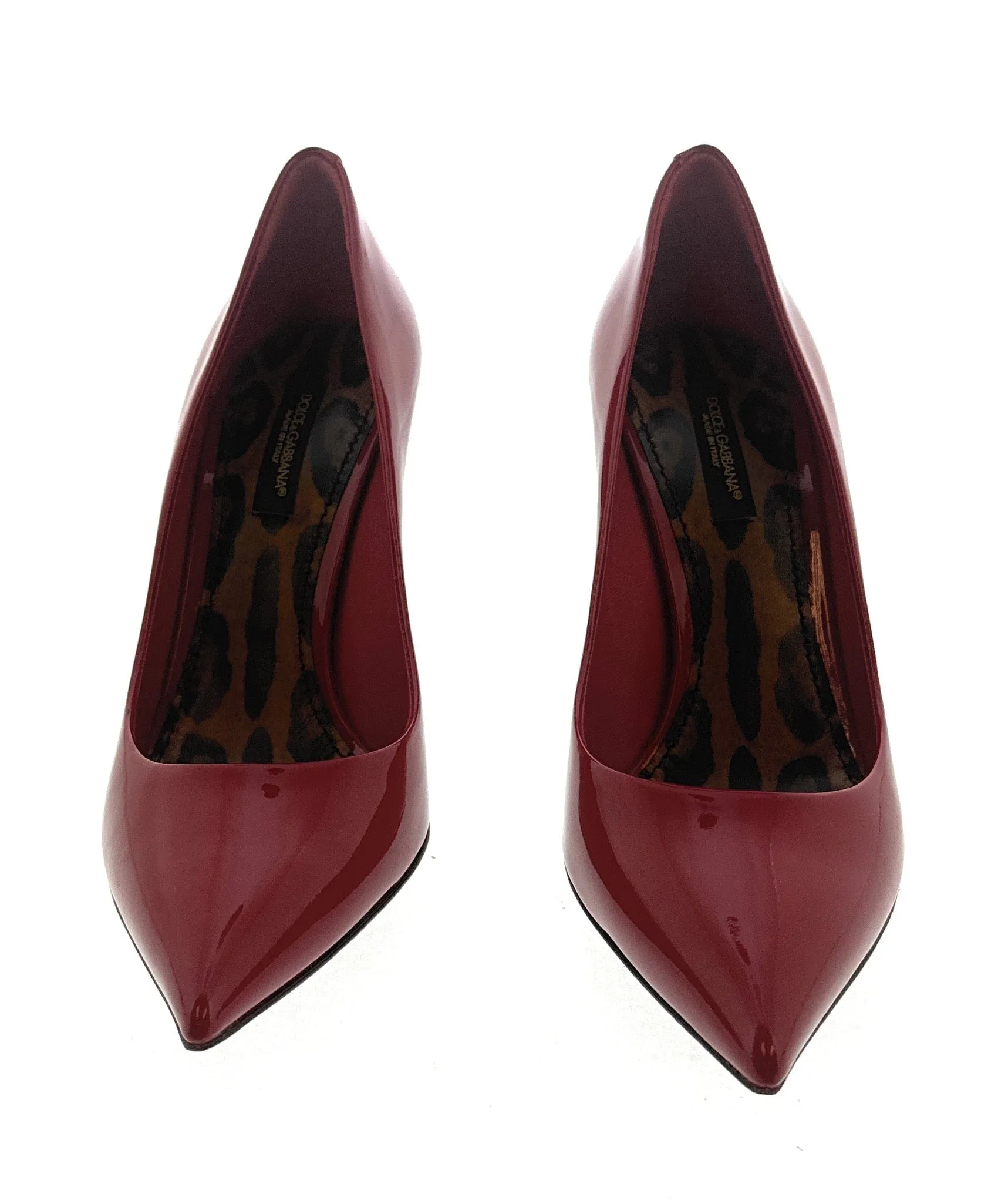 Dolce & Gabbana Red Patent Leather Classic Pumps-EU36.5