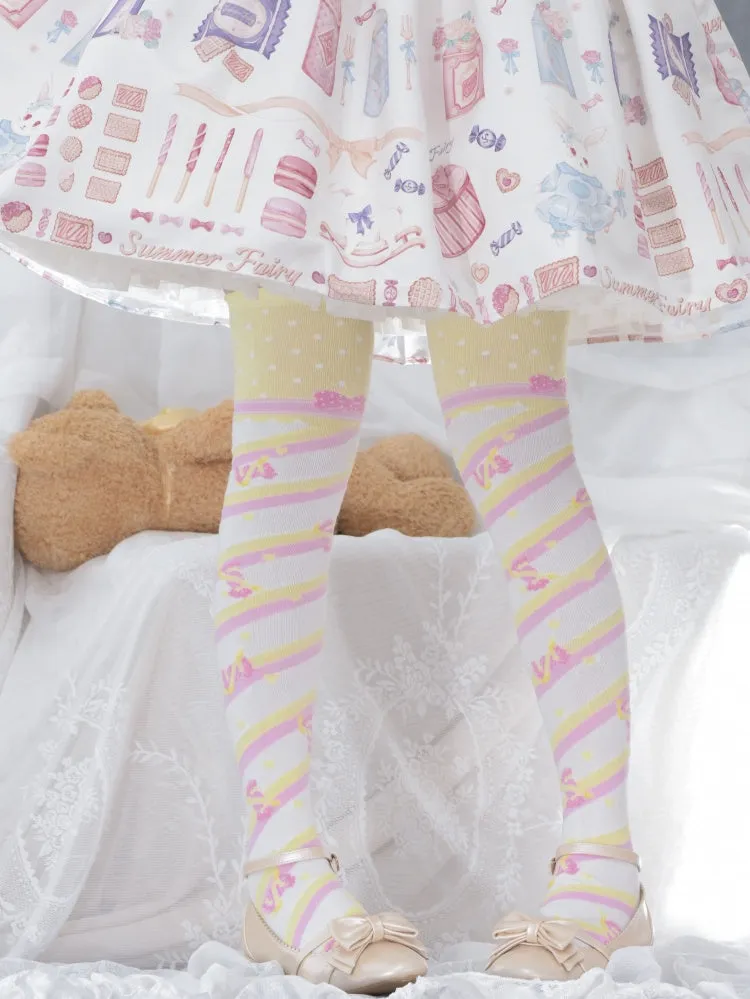 Little Candy Cotton Over-the-Knee Stockings