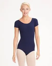 TB133 Capezio Nylon Short Sleeve Leotard