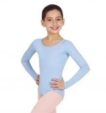 TB134C Capezio Children's Nylon Long Sleeve Leotard